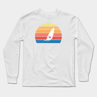 Retro Sun Windsurfer Long Sleeve T-Shirt